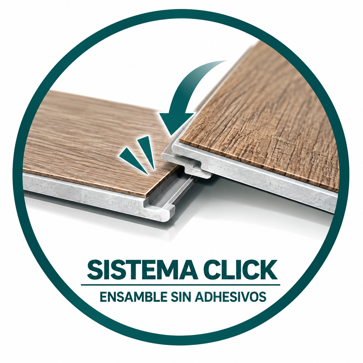 Icono de instalación rápida del piso SPC Click