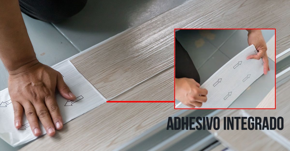 acoplador Espectador Asociación Vinílico autoadherible: el piso ideal para una instalación fácil y rápida