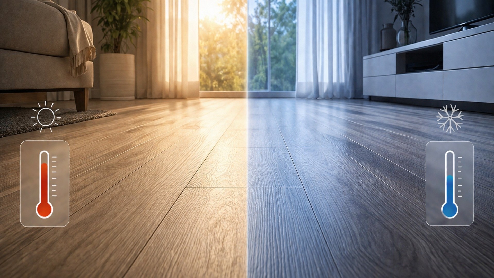 LVT ideal para instalarlo en ambientes cálidos o fríos