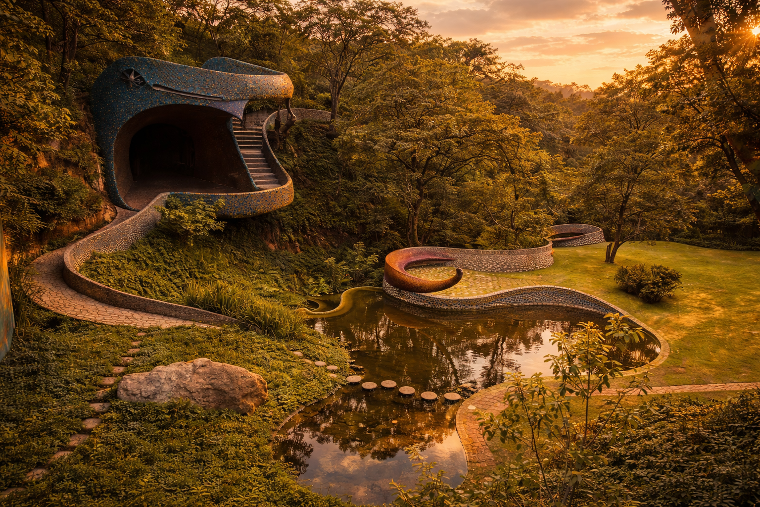 Nido de Quetzalcoatl de Javier Senosiain - Arquitectura Orgánica