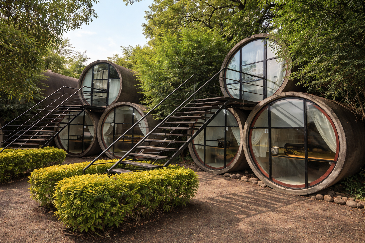 Tubohotel de T3arc - Arquitectura Orgánica