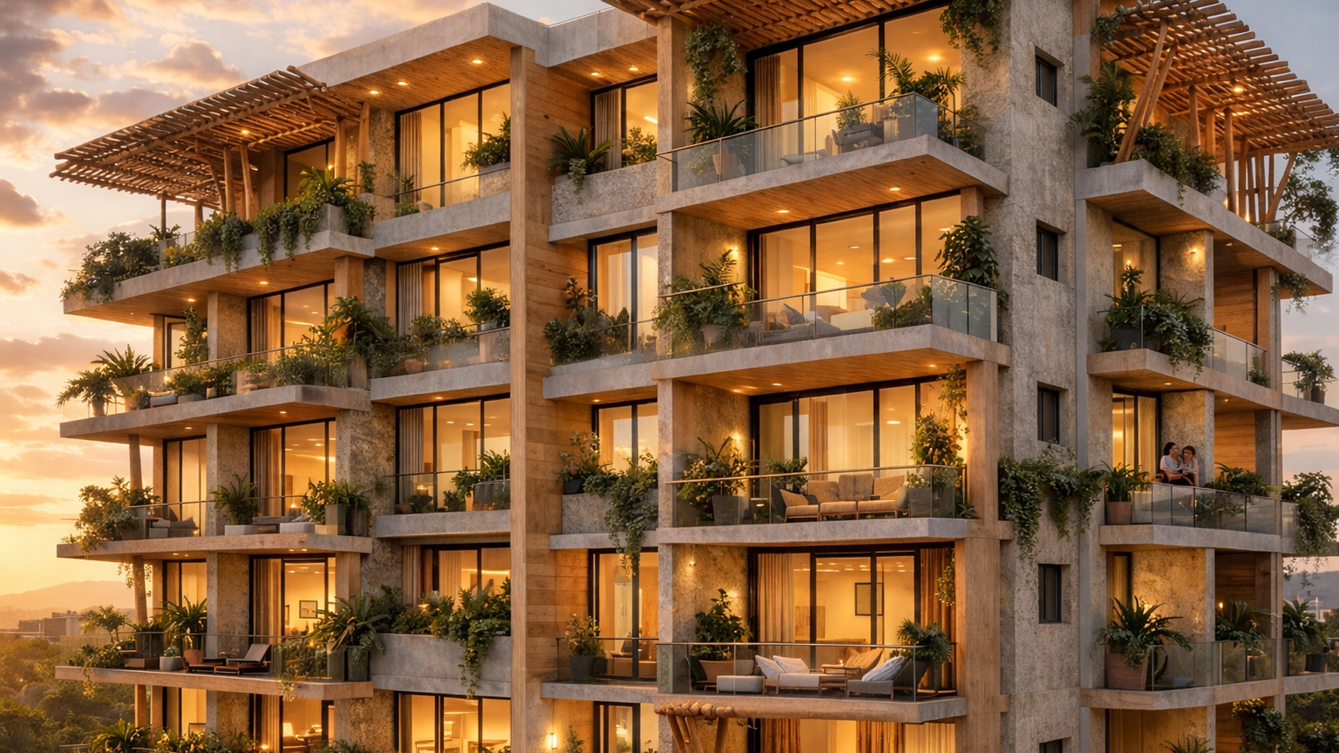 Materiales Sustentables integrados en una edificación de arquitectura regenerativa Edificio construido con arquitectura regenerativa mediante materiales sustentables