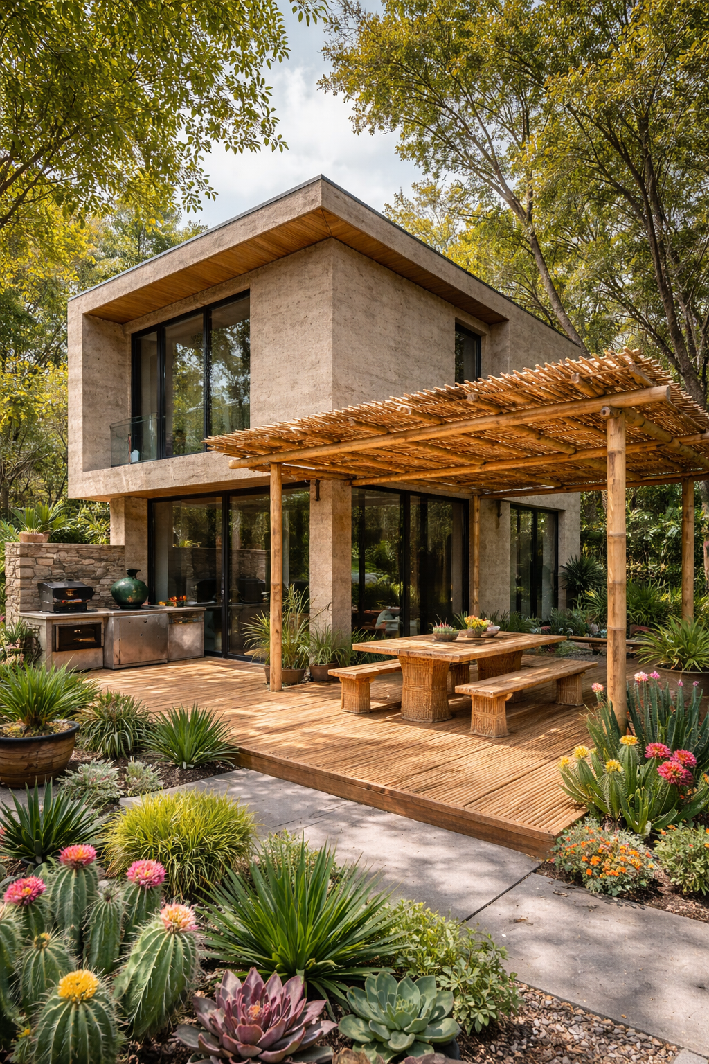 Casa moderna hecha con tabiques de hempcrete - Materiales Sustentables