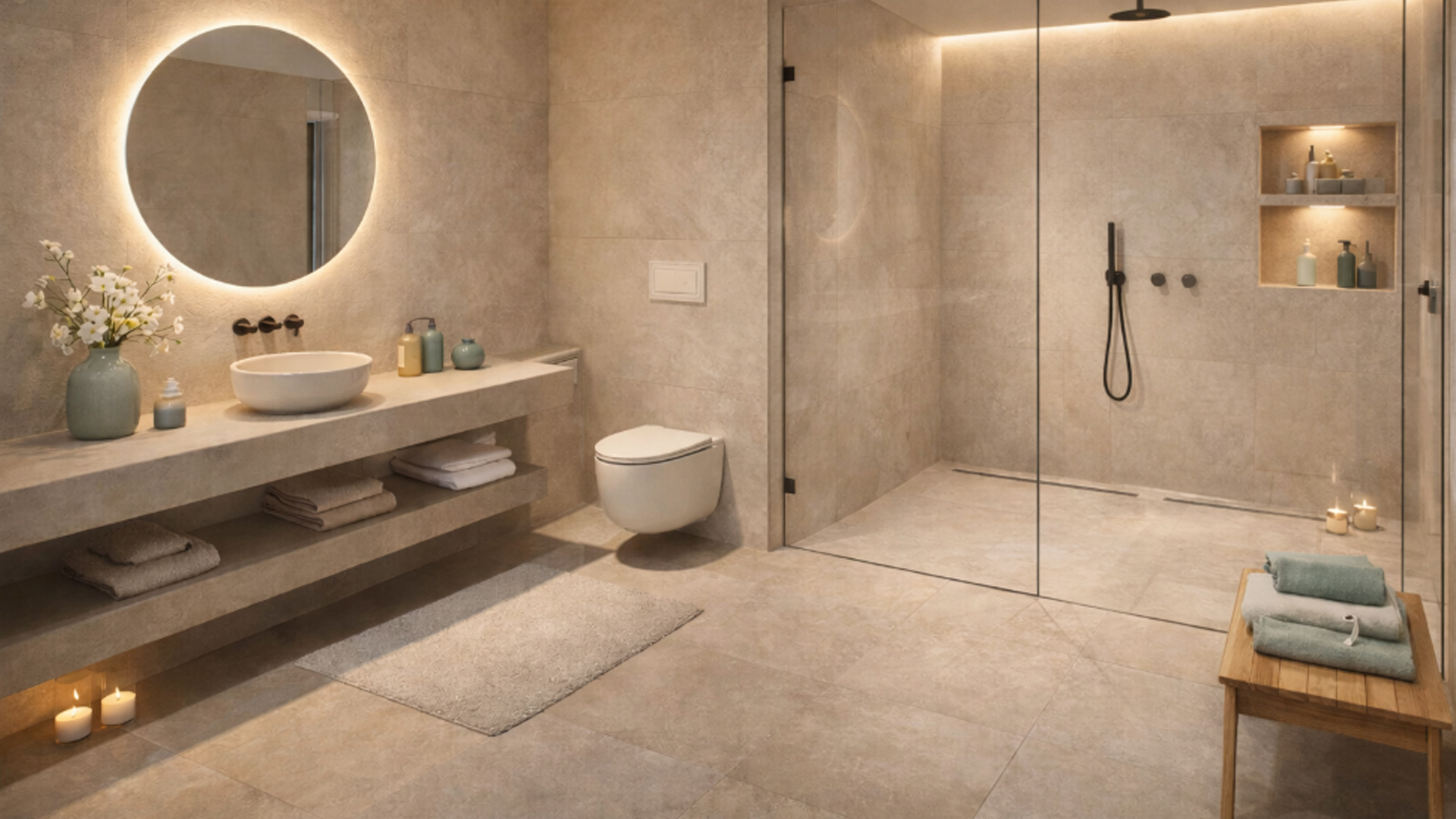 Pisos para regaderas de baño - Porcelanato LALUR