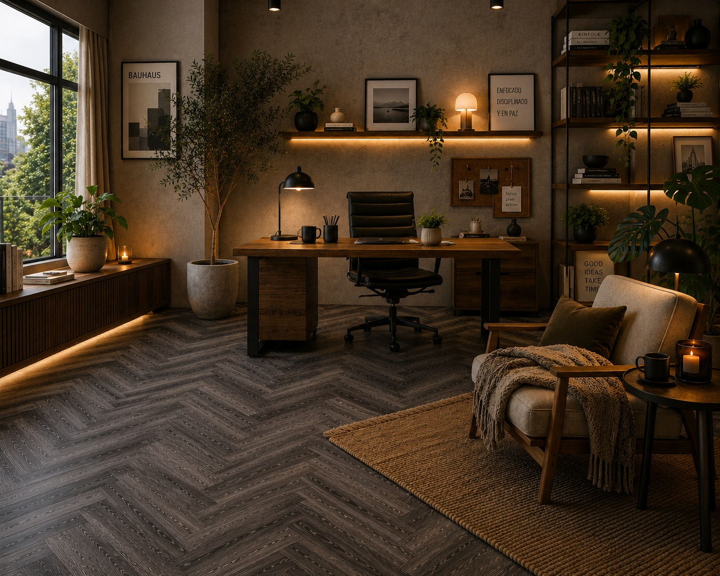 LVT Autoadhesivo 1.5 mm Grey Oak