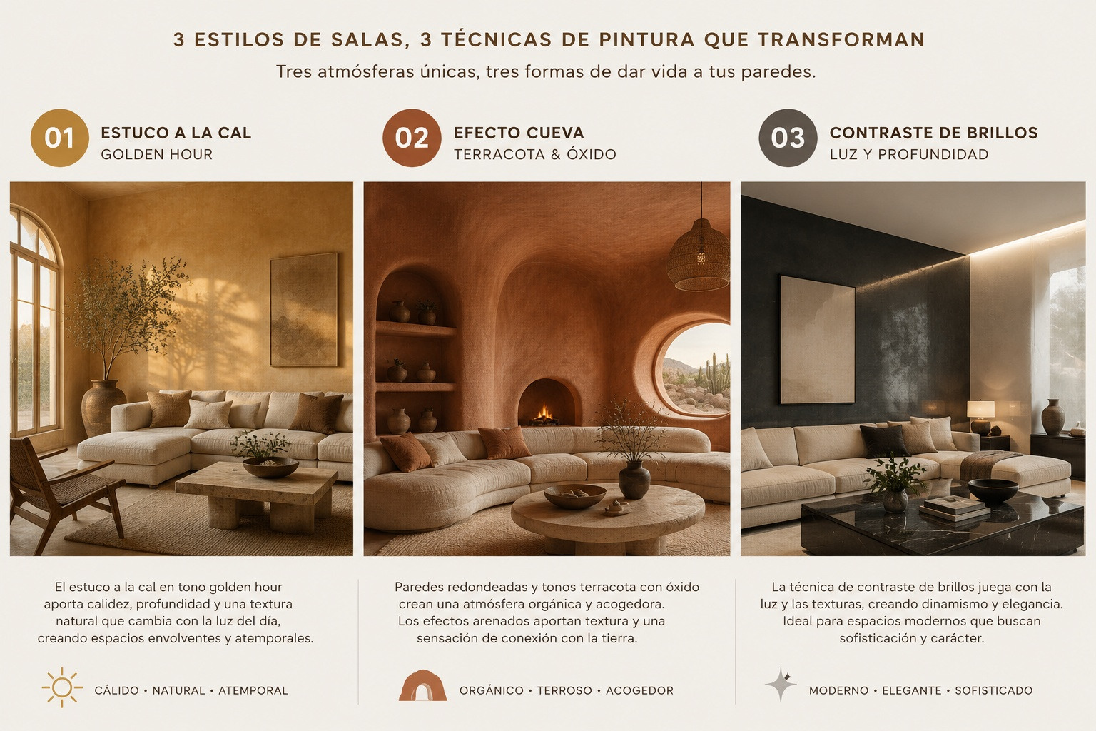 La paleta cromática en las paredes de una sala de estar influye activamente en la creación de una atmósfera confortable