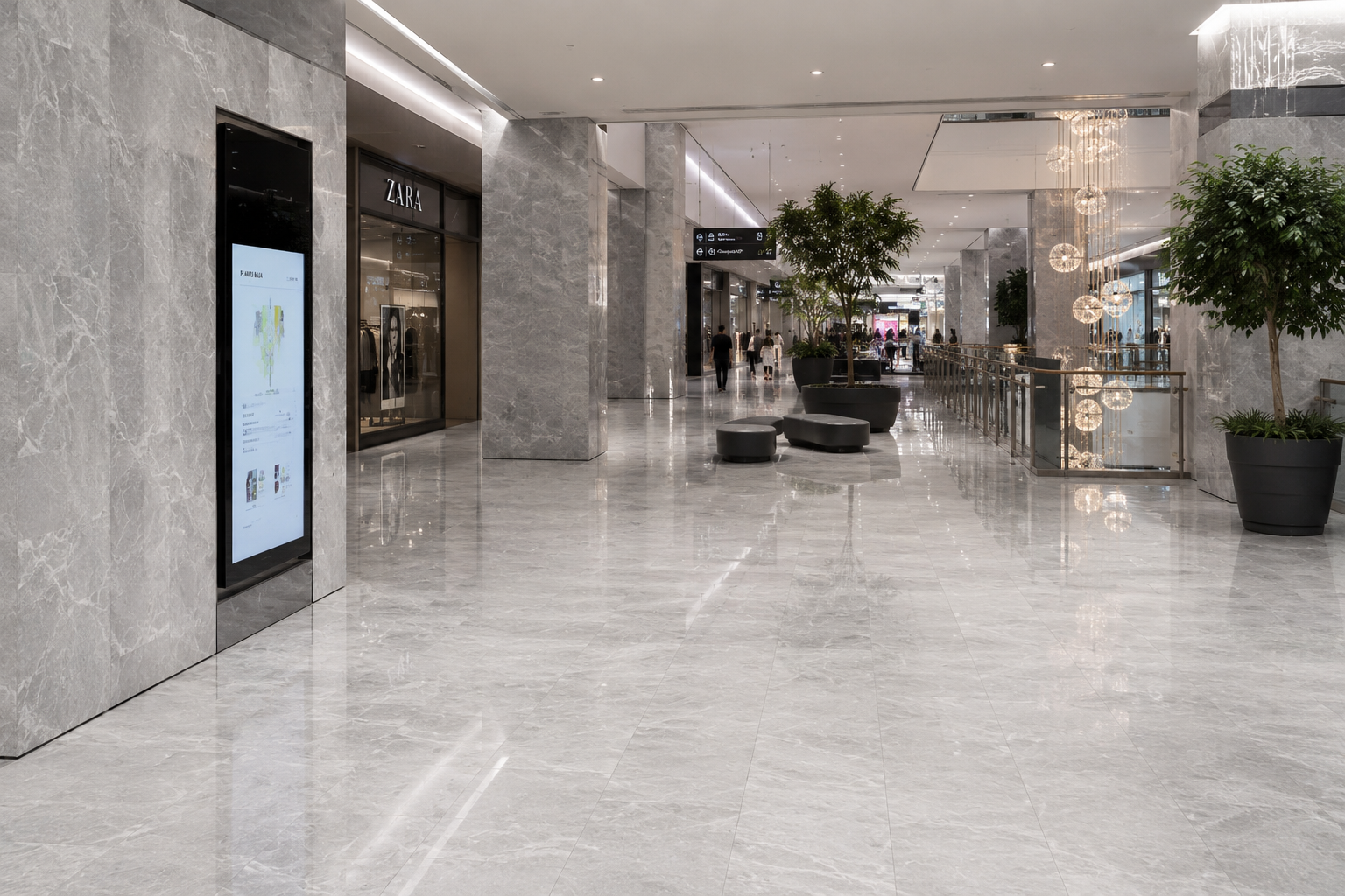 Proyecto con porcelanato Abruzzo Gris Mate 60×60