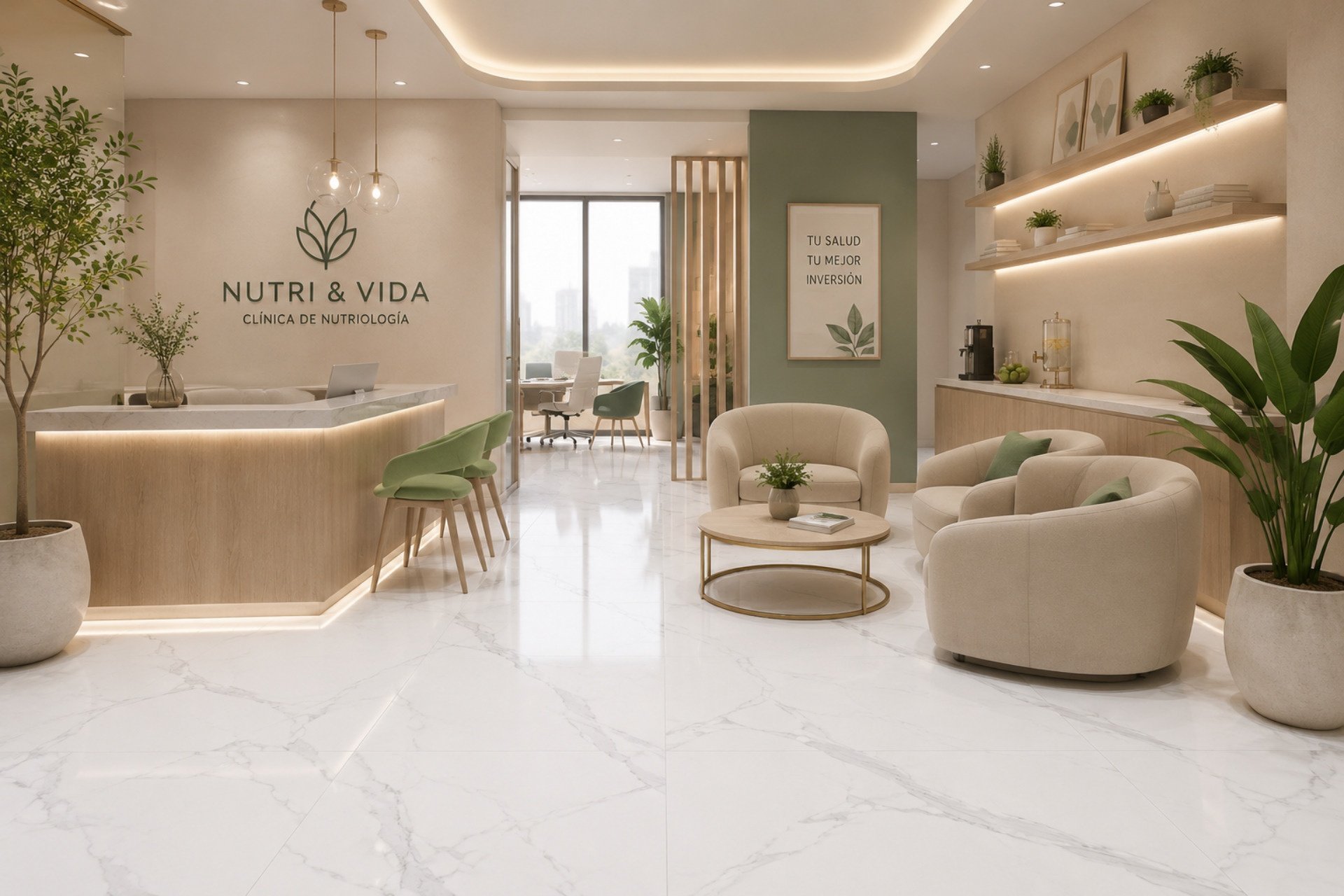 Proyecto con porcelanato Brescia Pulido 60×60