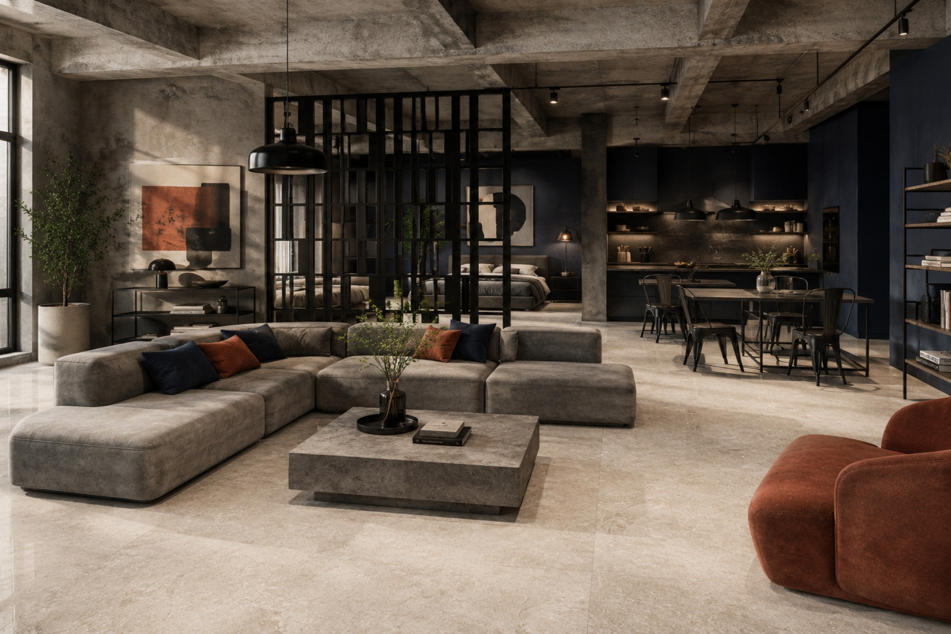 Proyecto con porcelanato Carso Gris Claro Mate 60×60