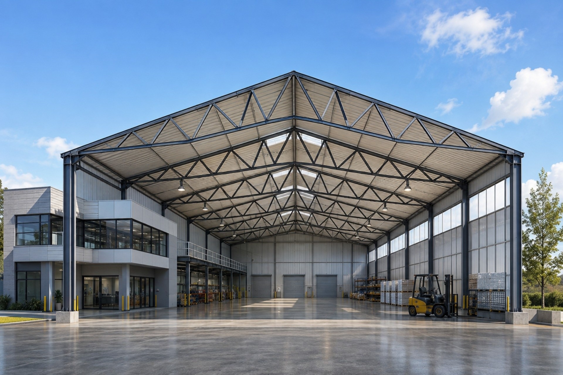 Las cerchas tipo Fink son el bastidor ideal para construcción de techos de grandes claros