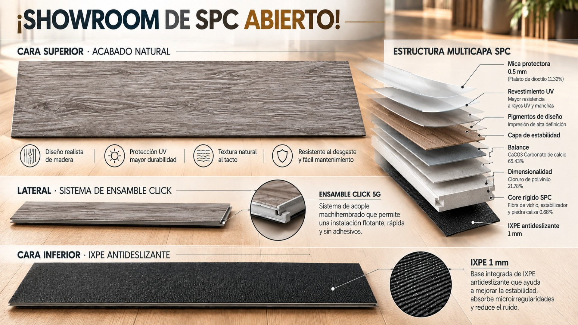 ¡Showroom LALUR abierto! Conoce nuestra colección de pisos vinílicos SPC