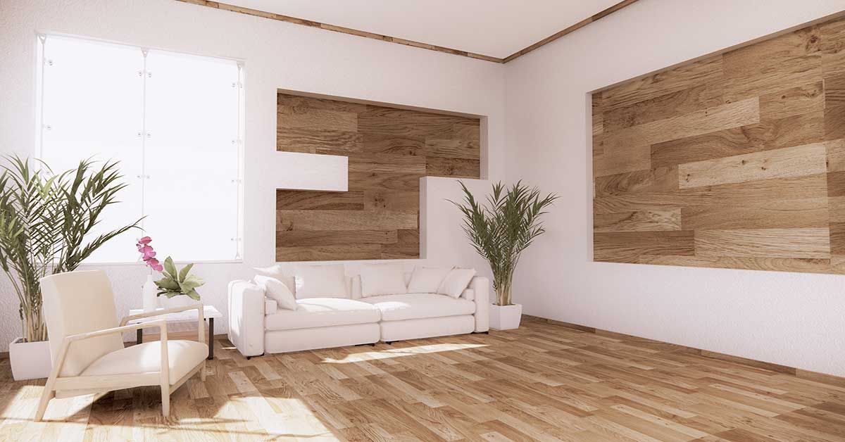 acabados tipo madera en pisos y muros