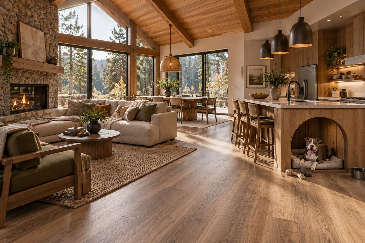 Piso vinílico LVT 3 mm Teca Brasileña de LALUR