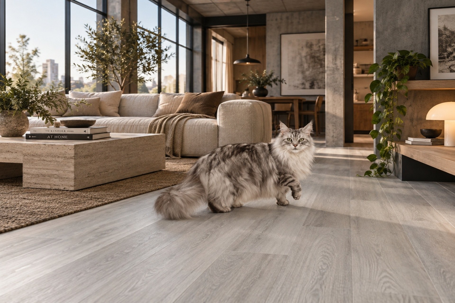 Piso vinílico LVT 3 mm Caribe con apariencia de madera para atmósferas cálidas y naturales